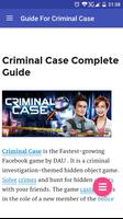 Guide For Criminal case ภาพหน้าจอ 3
