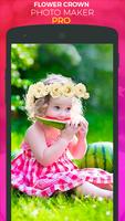 برنامه‌نما Flower Crown Photo Sticker Pro عکس از صفحه