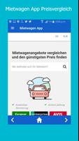 Mietwagen App Plakat