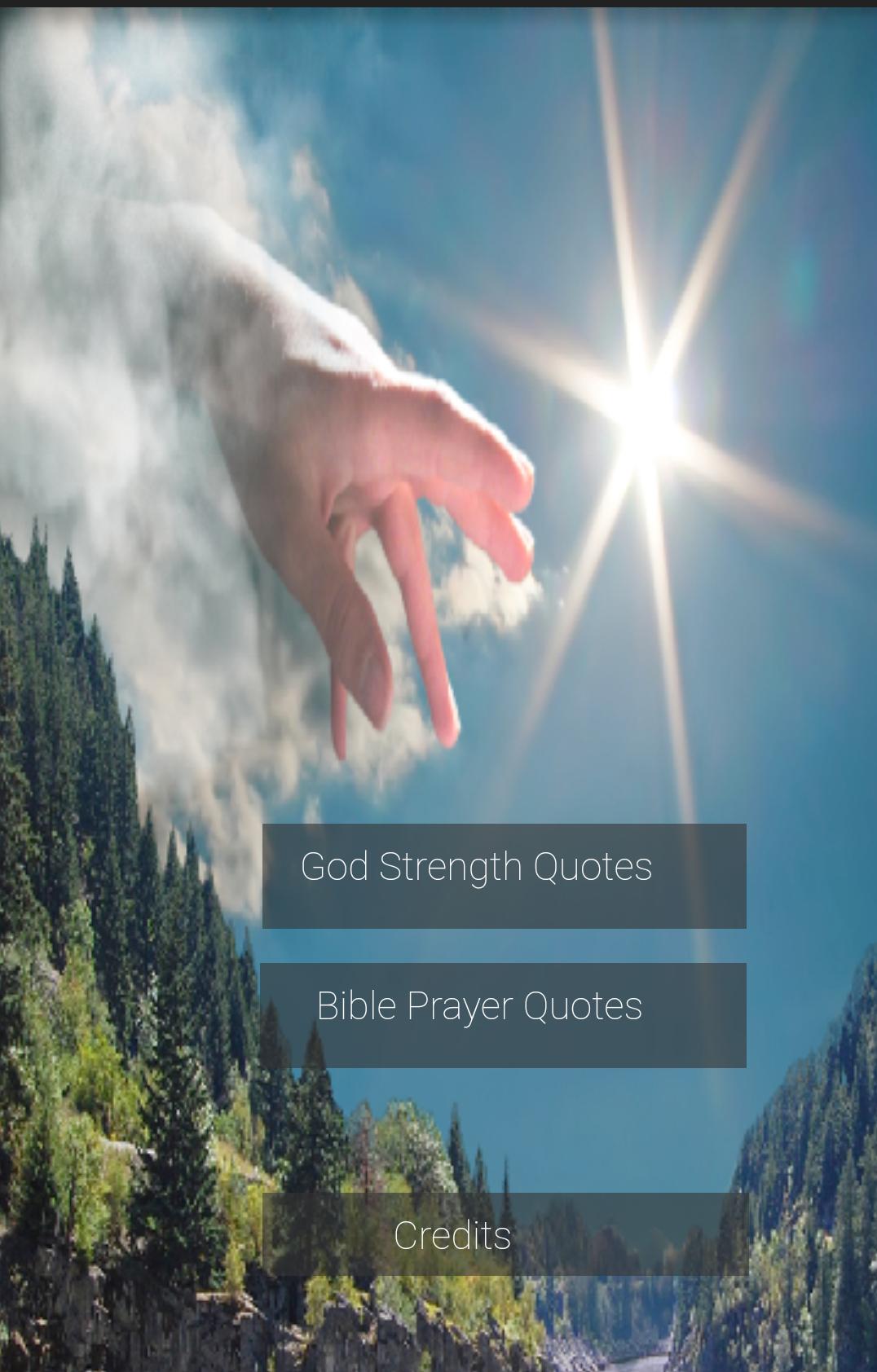 God's strength.