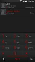 ExDialer Red Sense Theme постер