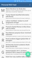Personal RSS Feed Reader پوسٹر