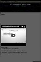 AP Physics: Vector in Minutes captura de pantalla 1