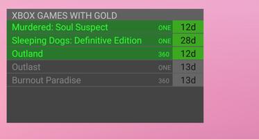 Games With Gold Widget Reminder পোস্টার