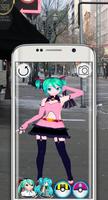 AR Dancer Vocaloid Girl Anime Hatsune Miku পোস্টার