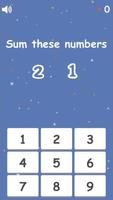 SumNum -Simple & fun math game capture d'écran 1