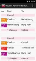 Hong Kong Metro Route Planner स्क्रीनशॉट 1