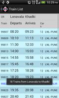 Pune Local Train Timetable स्क्रीनशॉट 1