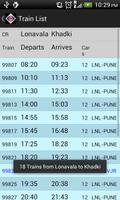 Pune Local Train Timetable screenshot 1