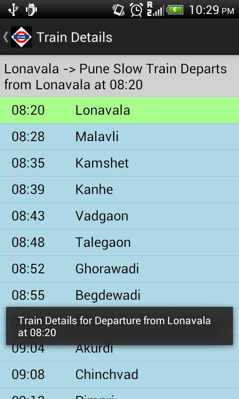 Pune Local Train Timetable APK Android herunterladen
