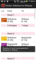 Tokyo Subway Route Planner स्क्रीनशॉट 1