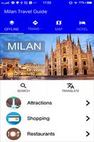 Milan Travel Guide plakat