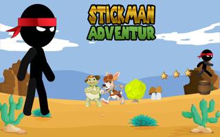 Stickman Adventure Game Poster