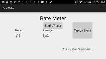 Rate Meter screenshot 1