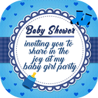 Baby Shower Invitation Card Ma أيقونة