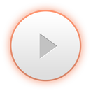 Poweramp White Orange Skin APK