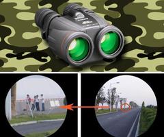 Military Binoculars Affiche