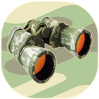 Military Binoculars Telescope: Camera Video ikon