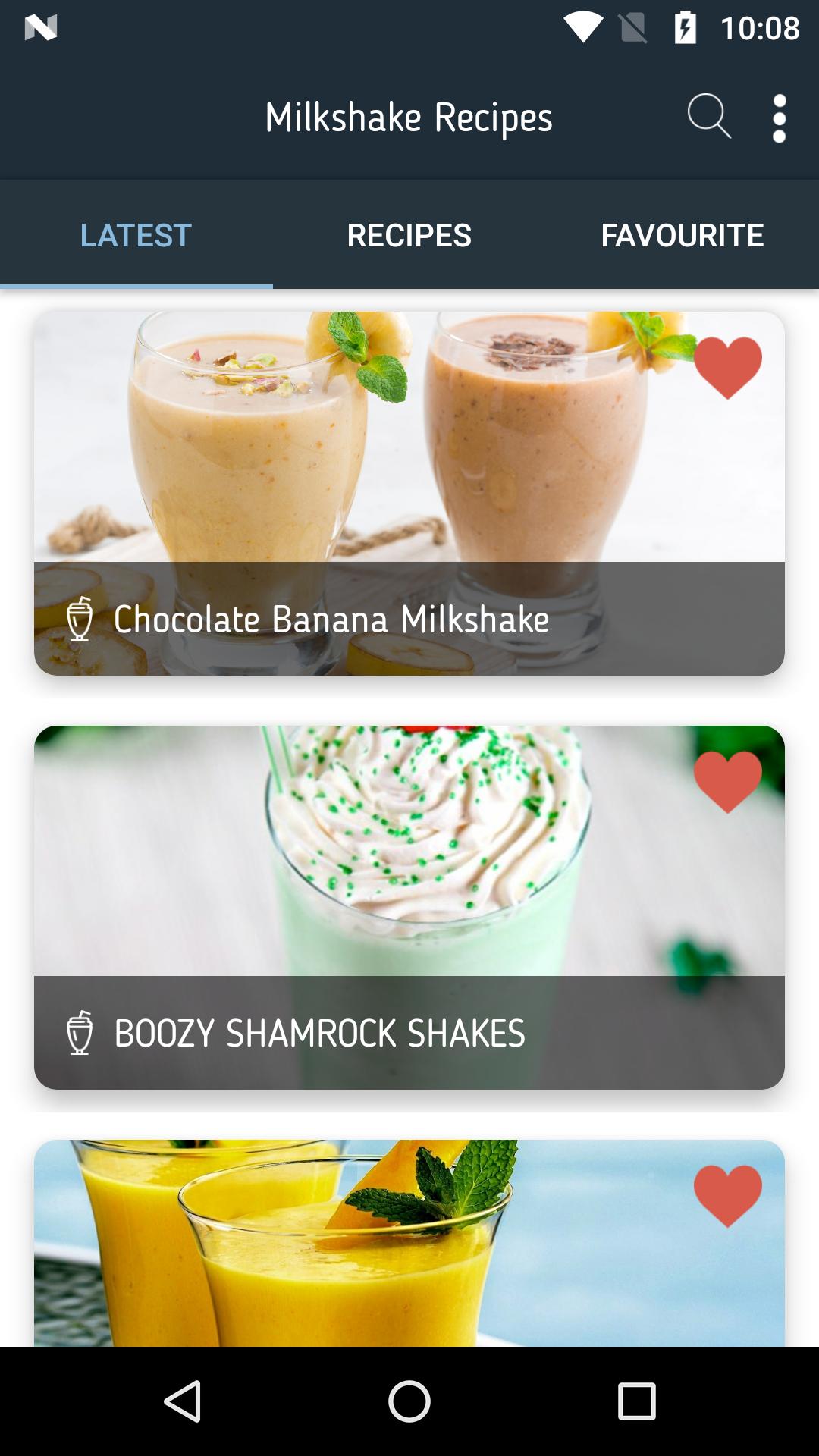 MILKSHAKE RECIPES FOR ANDROID APK DOWNLOAD