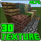 3D Texture Pack for Minecraft PE ไอคอน