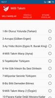 برنامه‌نما Milli Takım Marşları عکس از صفحه