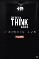 Gym Fitness Quotes Poster