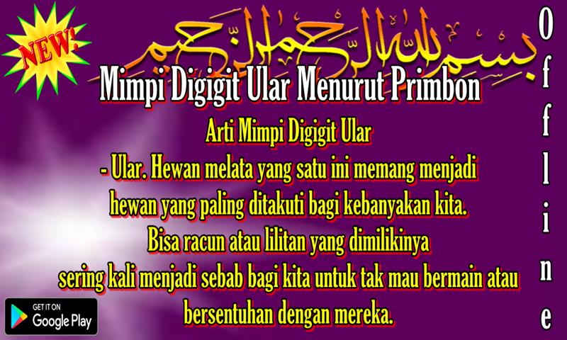 Mimpi Digigit Ular Menurut Primbon Fur Android Apk Herunterladen