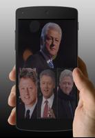 Bill Clinton Biography& Quotes Affiche