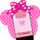 Icona Pink Cute Minny Bowknot passwo