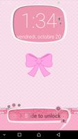 Pink Cute Minny Bowknot passwo Affiche