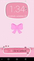 Pink Cute Minny Bowknot password Lock Screen-poster