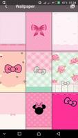 Pink Cute Minny Bowknot password Lock Screen screenshot 1