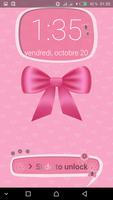 Pink Cute Minny Bowknot password Lock Screen screenshot 3