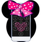 Pink Cute  Minny  Bowknot LOCK SCREEN 图标