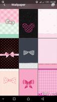 Pink Cute  Minny  Bowknot LOCK SCREEN Affiche