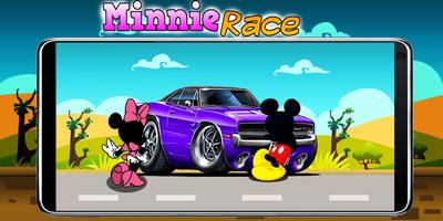 Race Mickey RoadSter Minnie Affiche