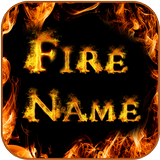 Name Text Fire icône