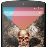 Skull Zipper Lock Screen icône