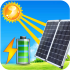 Chargeur de batterie solaire icône