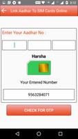 Free Aadhar Card Link with Mobile Number Online capture d'écran 1