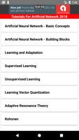 Tutorials For Artificial Network 2018 poster