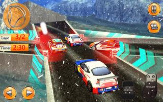 Highway Snow Rally -Car Stunt screenshot 1