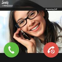 fake caller and sms 2018 Cartaz