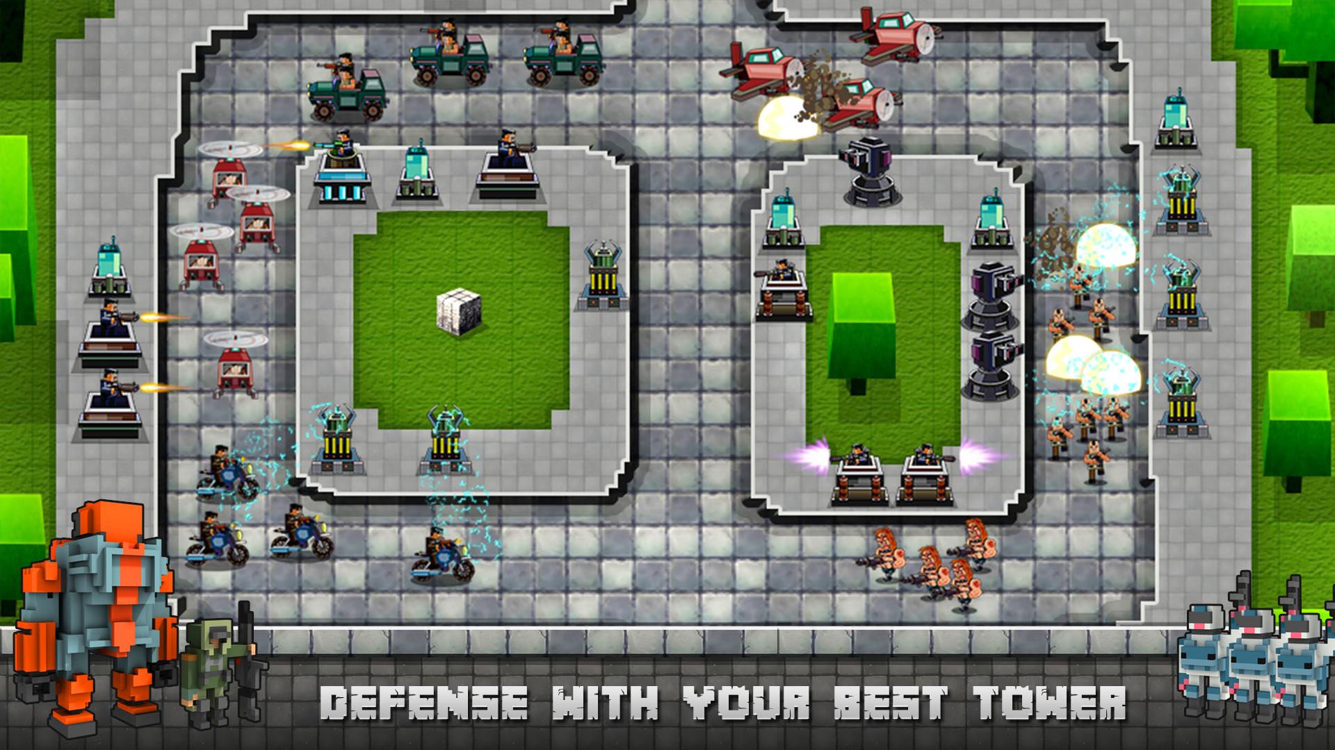 Tower defense майнкрафт карта