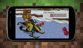 Addon of Snow Bikes Mod for MCPE Affiche
