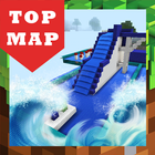 Parkour Adventure Water Challenge Minecraft MCPE icône