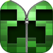 Creeper Zipper Lock Screen For Minecraft
