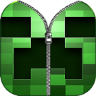 Creeper Zipper Lock Screen For Minecraft أيقونة