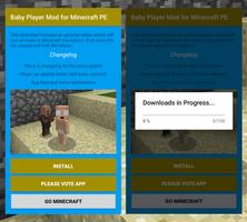 Addon Baby Player Mod for Minecraft PE Affiche