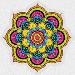Adult Glitter Mandala Color By Number Sandbox Page APK download